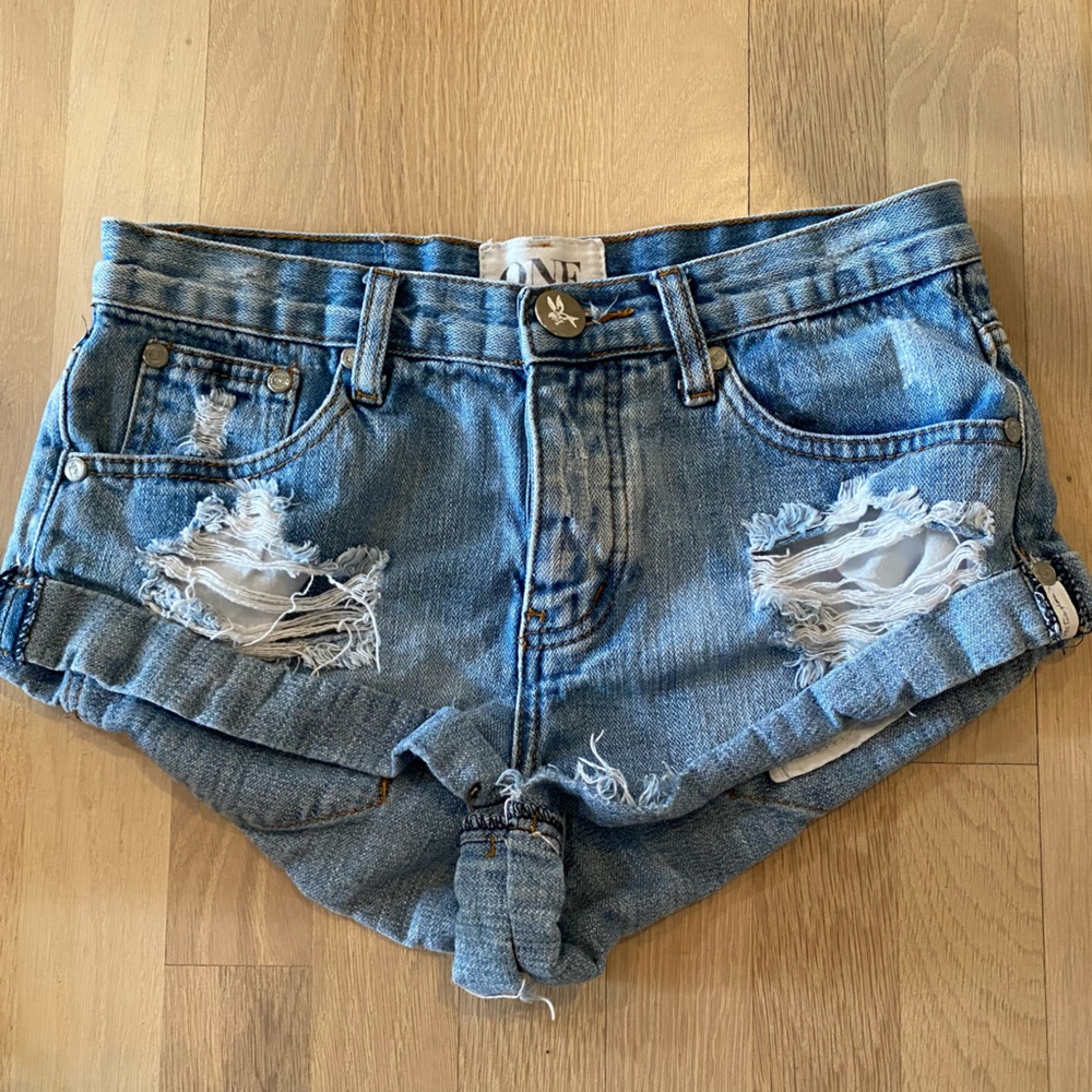 One Teaspoon Jean Shorts Bandits
